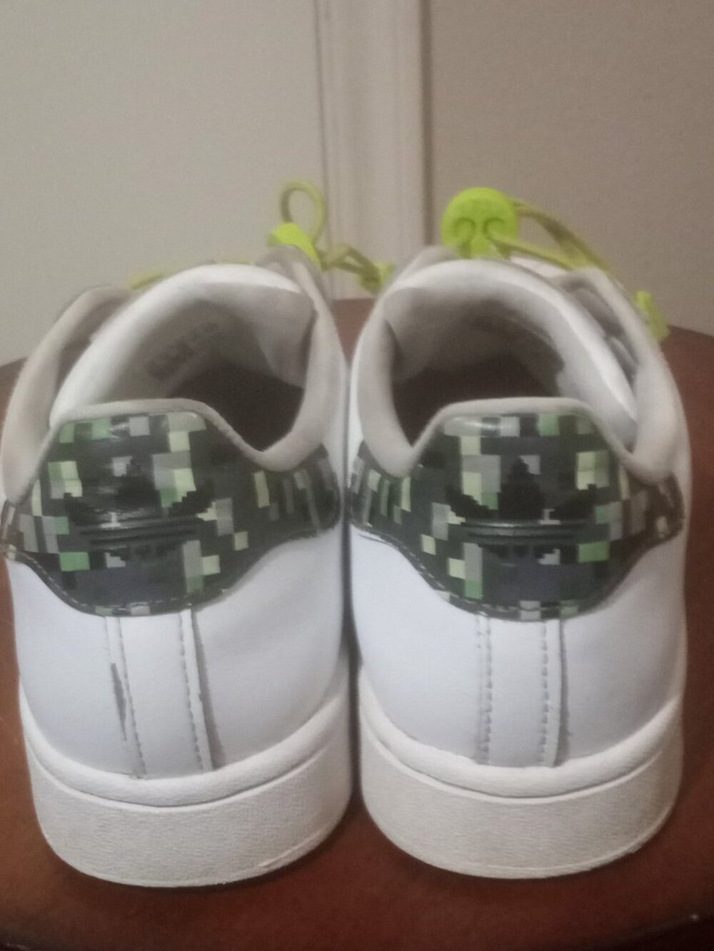 Kids Size 5.5 Adidas Superstar II J MINECRAFT White Black Shoe JQ8749 - Picture 11 of 13